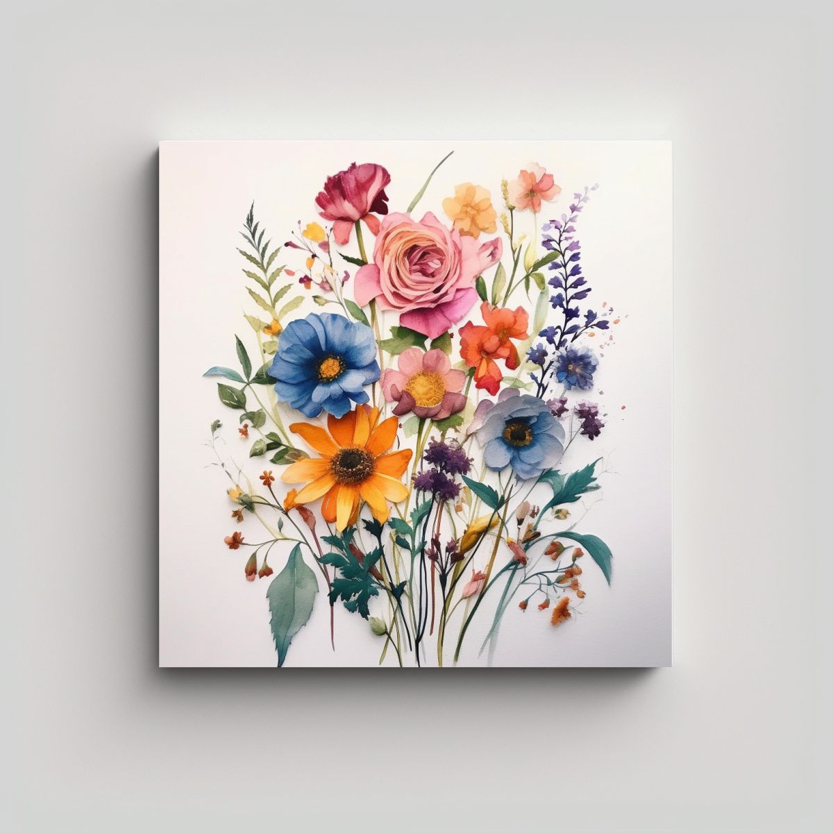 GENERICO - Canva Meta: Diseño Enigmático En Acuarela Para 30x30 Cm