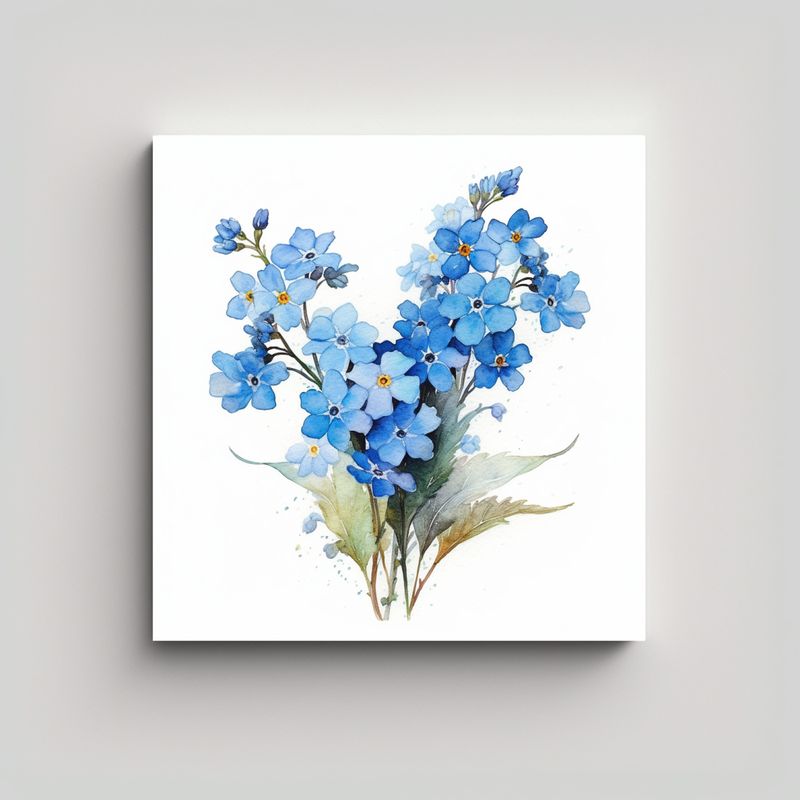 GENERICO - Cuadros Decorativos Canva En Relieve: Flores 40x40 Cm