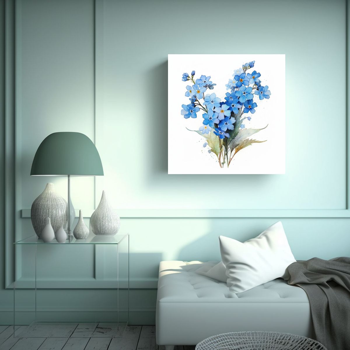 GENERICO - Cuadros Decorativos Canva En Relieve: Flores 40x40 Cm.