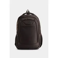 VELEZ - Vélez Mochila Kaiser De Lona y Cuero Para Hombre Urbano Café