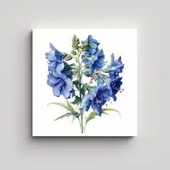 GENERICO - Cuadros Modernos De Larkspur Hiperrealistas Y 80x80 Cm