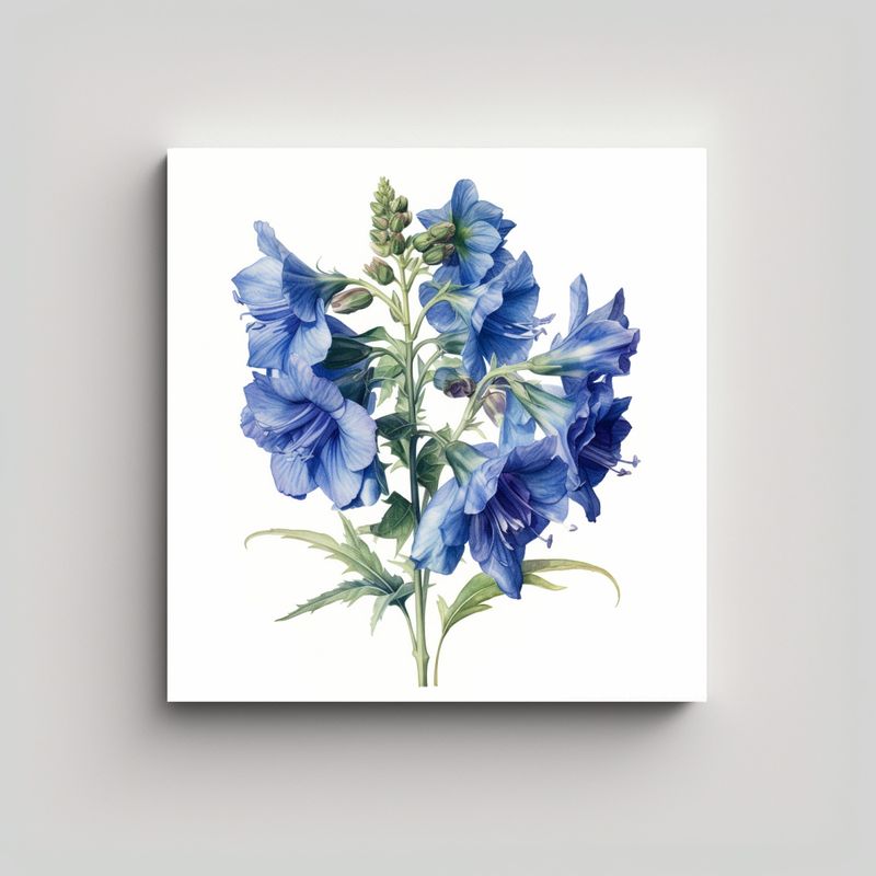 GENERICO - Cuadros Modernos De Larkspur Hiperrealistas Y 50x50 Cm