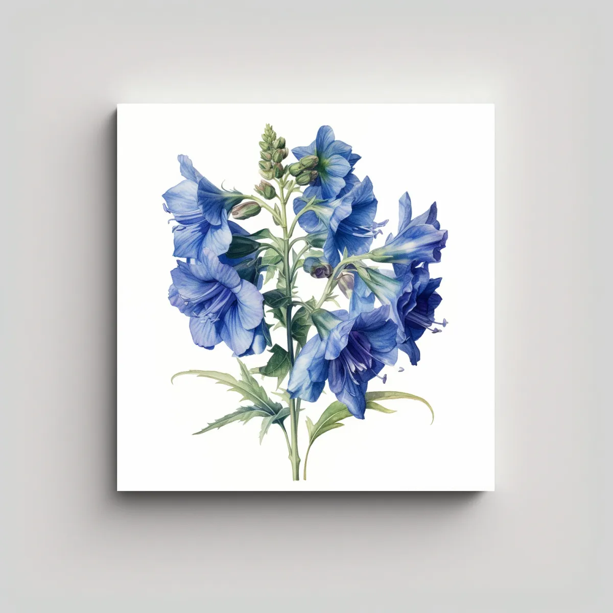 GENERICO - Cuadros Modernos De Larkspur Hiperrealistas Y 40x40 Cm