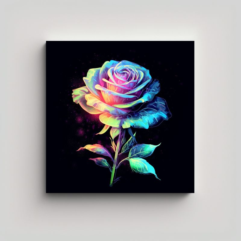 GENERICO - Combinación De Arte De Pared 0569: Rosa 70x70 Cm