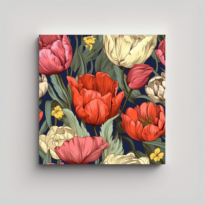 GENERICO - Arte De Pared Chinagorom: Regalo Decorativo Con 90x90 Cm
