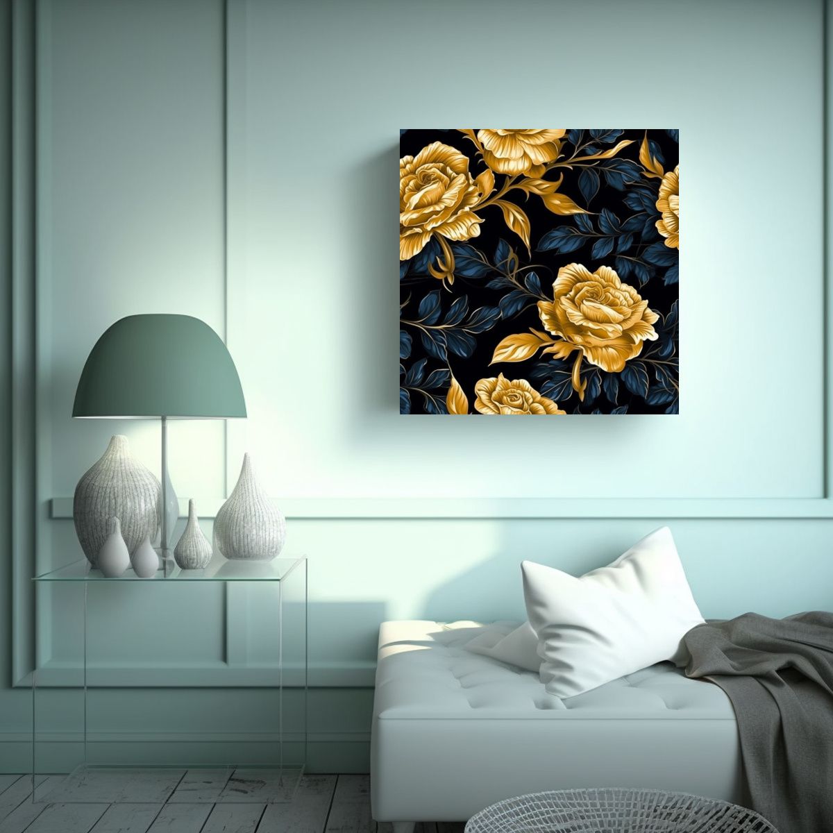 GENERICO - Poder Del Movimiento: Arte De Pared Con Patrón 70x70 Cm