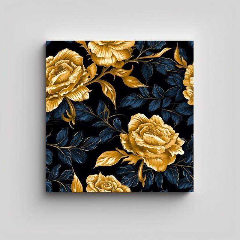 GENERICO - Poder Del Movimiento: Arte De Pared Con Patrón 90x90 Cm