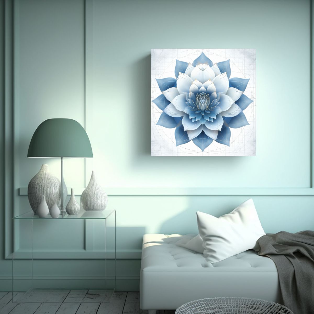 GENERICO - Composición Elegante De Geometría Sagrada: 90x90 Cm