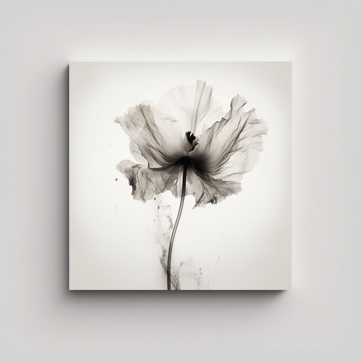 GENERICO - Cuadro Abstracto Botánico: Expresión 50x50 Cm