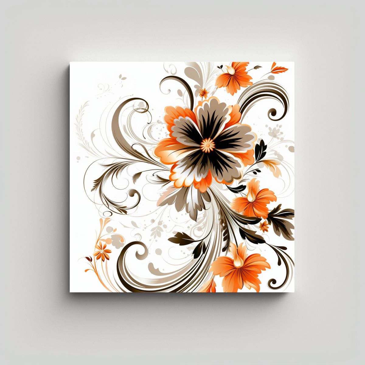 GENERICO - Composición Floral Vida: Expresión Vibrante En 60x60 Cm