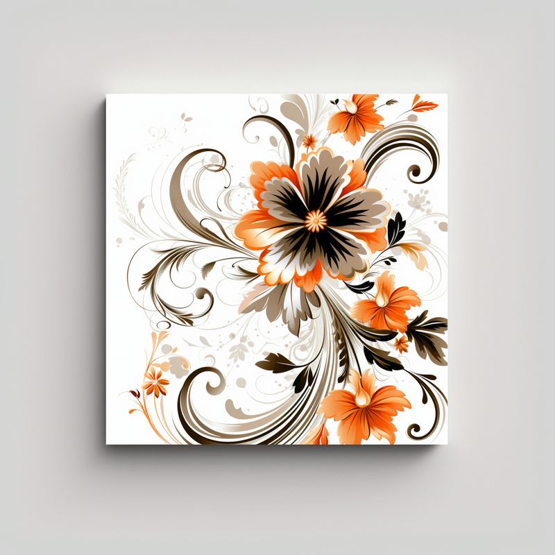 GENERICO - Composición Floral Vida: Expresión Vibrante En 30x30 Cm