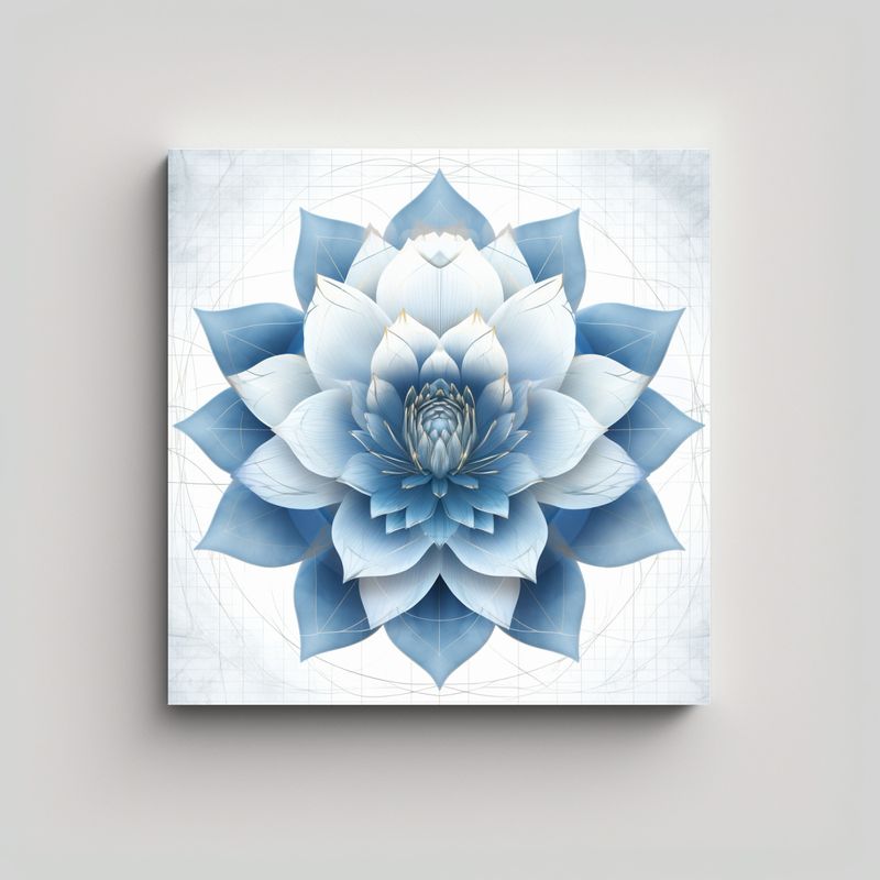 GENERICO - Composición Elegante De Geometría Sagrada: 50x50 Cm