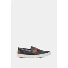 VELEZ - Vélez Mocasín Deportivos Dante De Cuero Hombre Vintage Azul