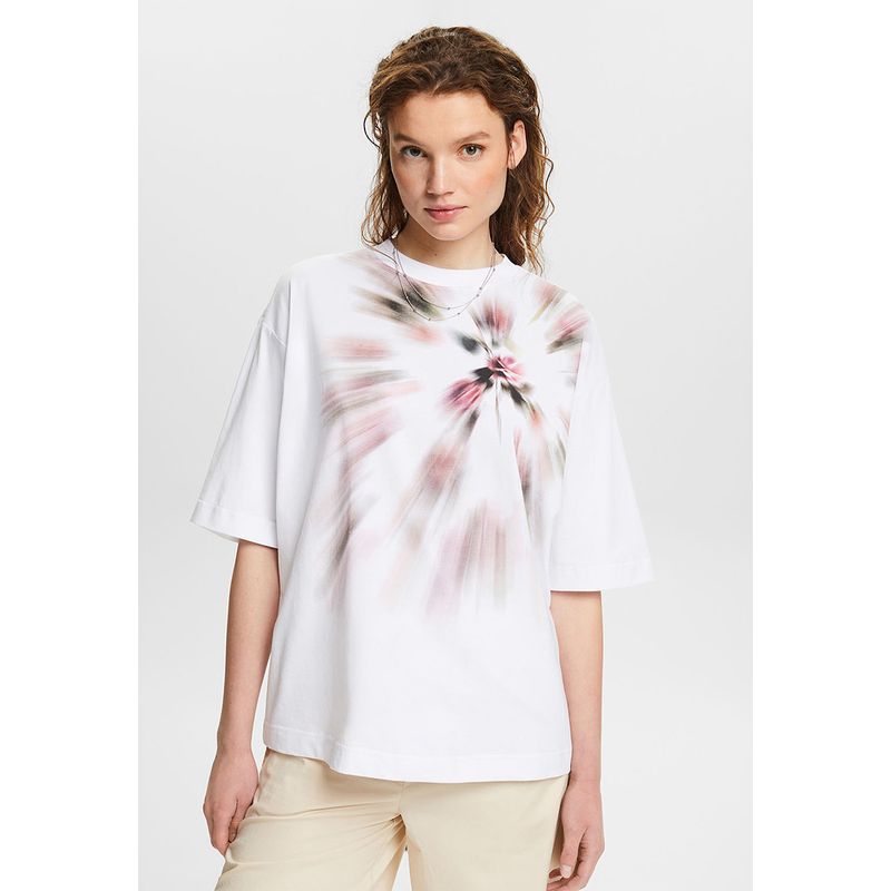 ESPRIT - Polera Oversize Con Estampado Gráfico Mujer Esprit ESPRIT