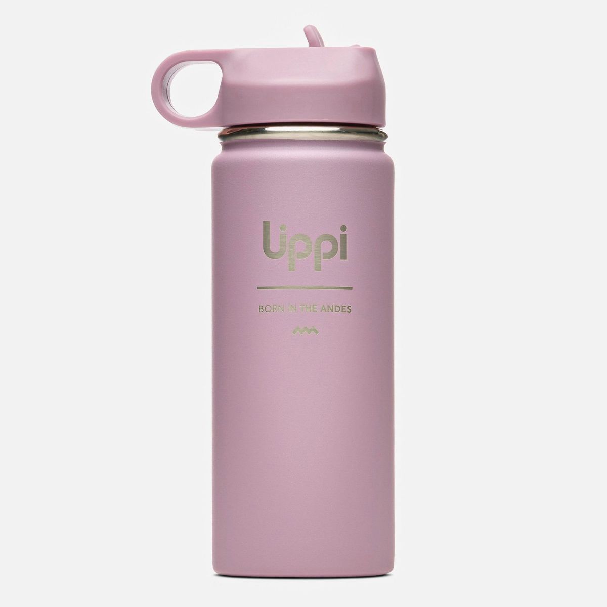 LIPPI - Botella Light Steel Sport Top Bottle 550ml Rosa Lippi