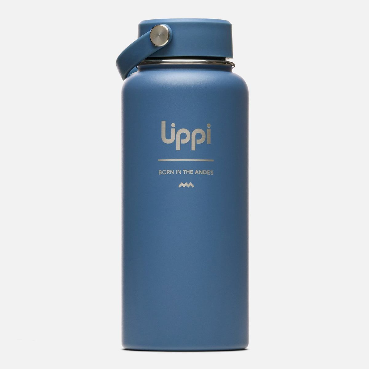 LIPPI - Botella Light Steel Wide Top Bottle 950ml Azul Marino Lippi