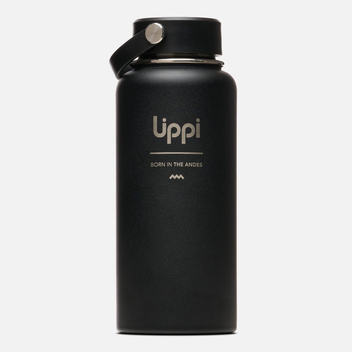LIPPI - Botella Light Steel Wide Top Bottle 950ml Negro Lippi