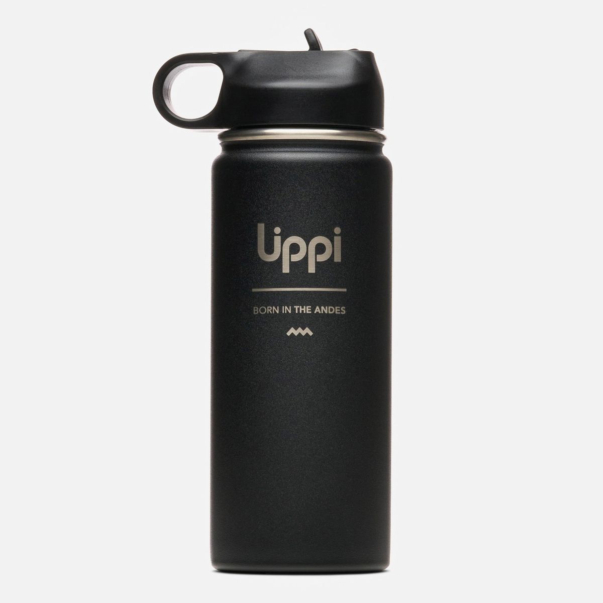 LIPPI - Botella Light Steel Sport Top Bottle 550ml Negro Lippi