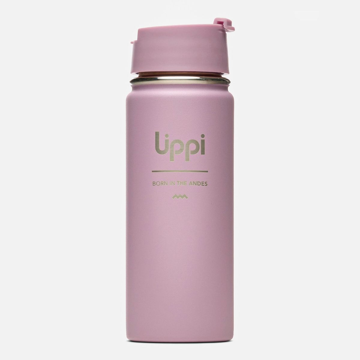 LIPPI - Botella Light Steel Hot Top Bottle 550ml Rosa Oscuro Lippi