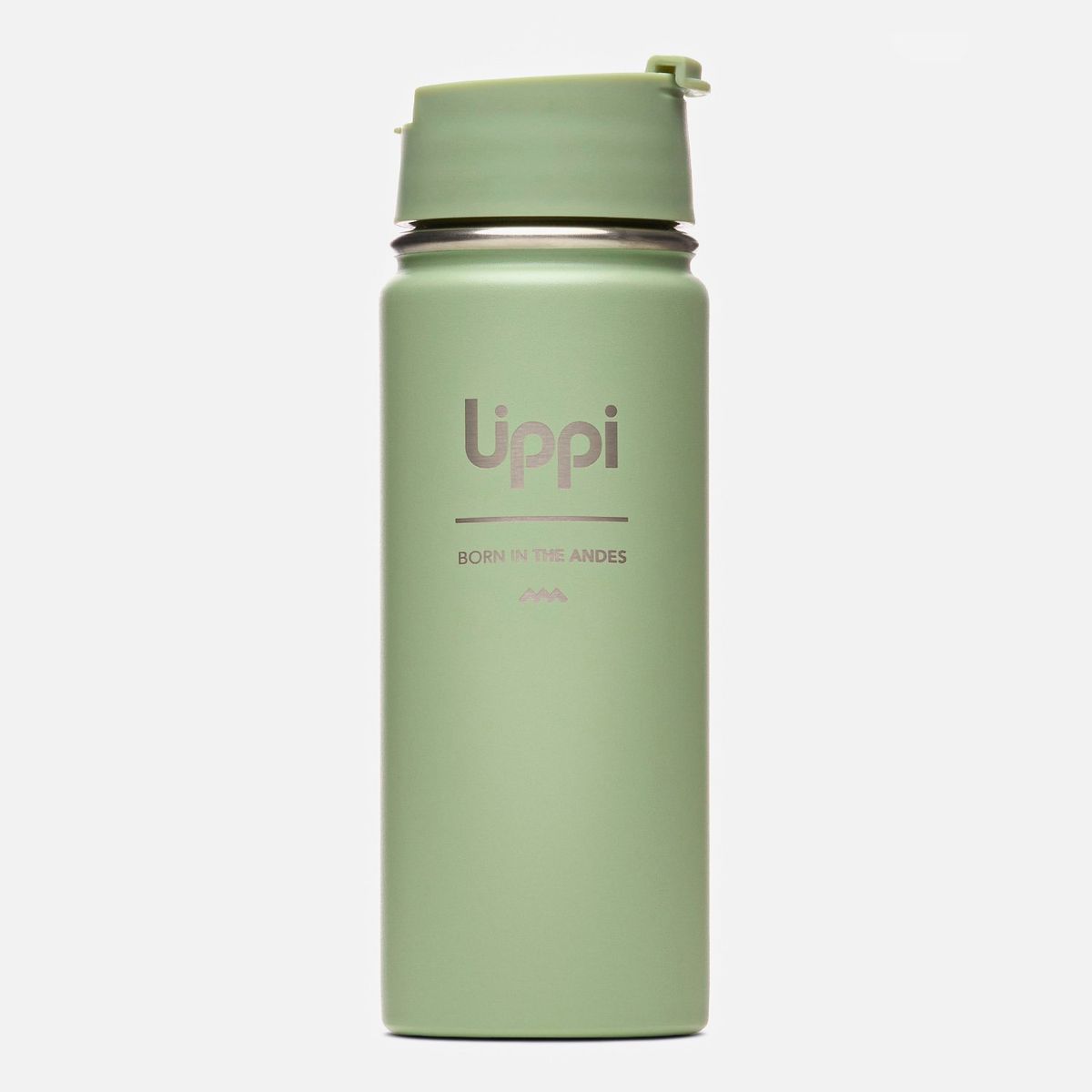 LIPPI - Botella Light Steel Hot Top Bottle 550ml Jade Oscuro Lippi