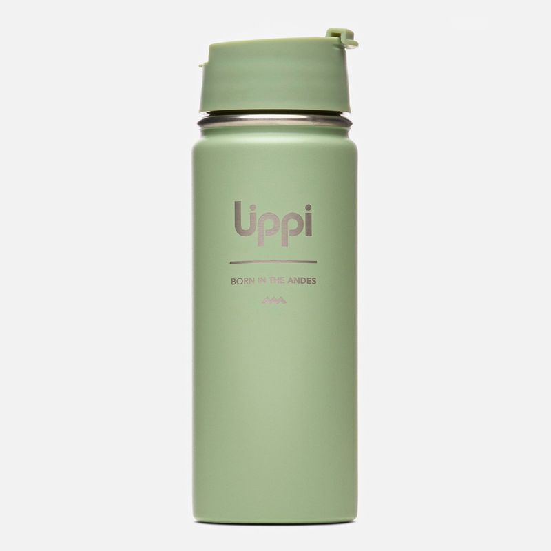 LIPPI - Botella Light Steel Hot Top Bottle 550ml Jade Oscuro Lippi