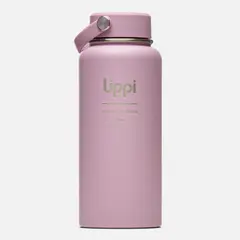 LIPPI - Botella Light Steel Wide Top Bottle 950ml Rosa Oscuro