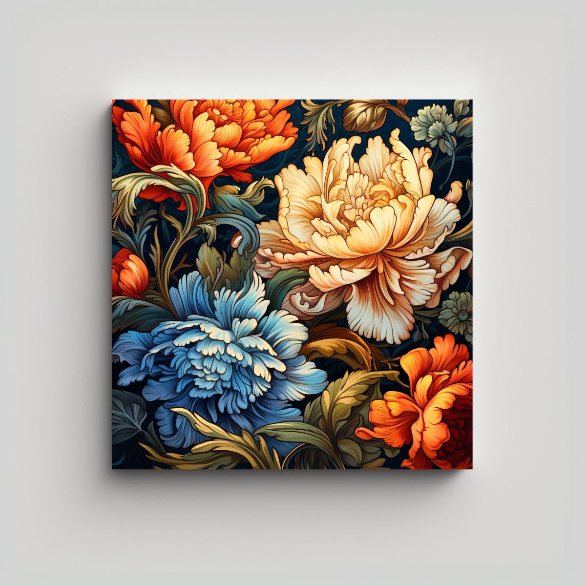 GENERICO - Cuadro Espectacular De Estilo Vintage Con Patrón 30x30 Cm