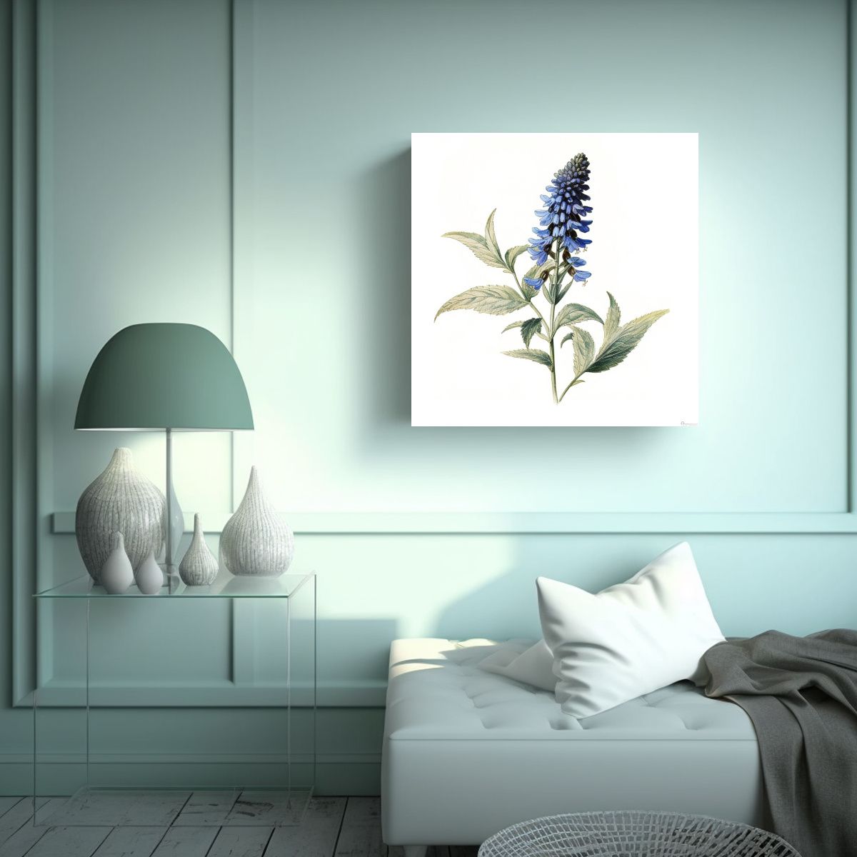 GENERICO - Ilustración Vintage De Veronica Audubo En Arte 40x40 Cm