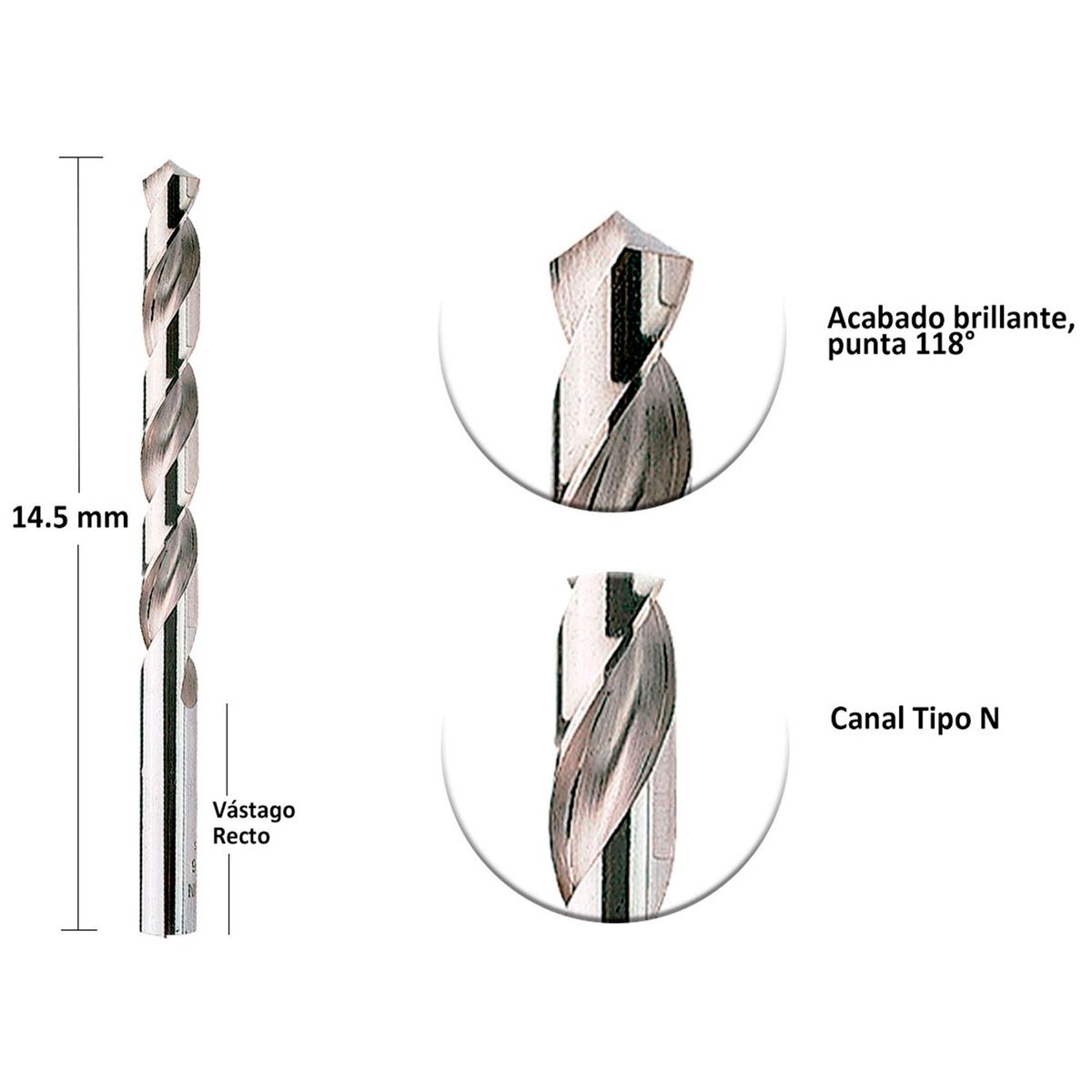 IRWIN - Broca para metal HSS 14.5mm 1 unidad IW1356 IRWIN