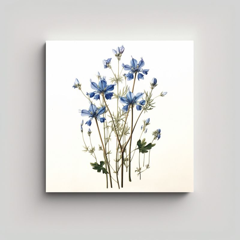 GENERICO - Arte En Lienzo Abstracto De Flores Silvestres 90x90 Cm