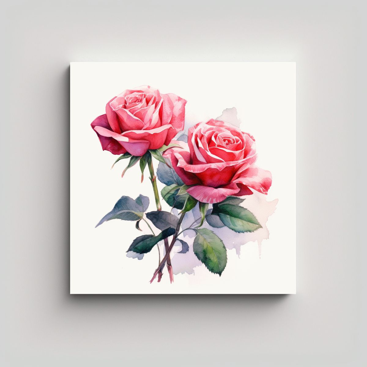 GENERICO - Aquarela Rosada Concepto De Arte Mural Fondo 50x50 Cm