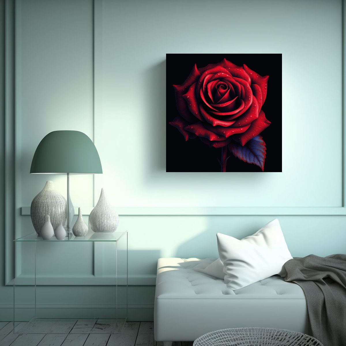 GENERICO - Cuadro Decorativo Lienzo Cuadrado Alegría - Arte 70x70 Cm