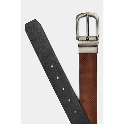 Imagen 2 del producto Vélez Cinturón Doble Faz Cruz Cuero Hombre Vintage Brandy