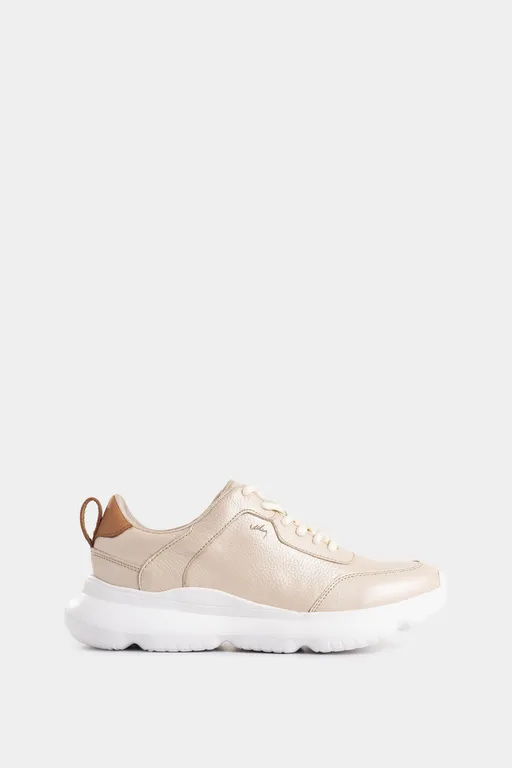 Vélez Zapatilla Tenis Mori 3 Cuero Mujer Silueta Deportiva Dorado