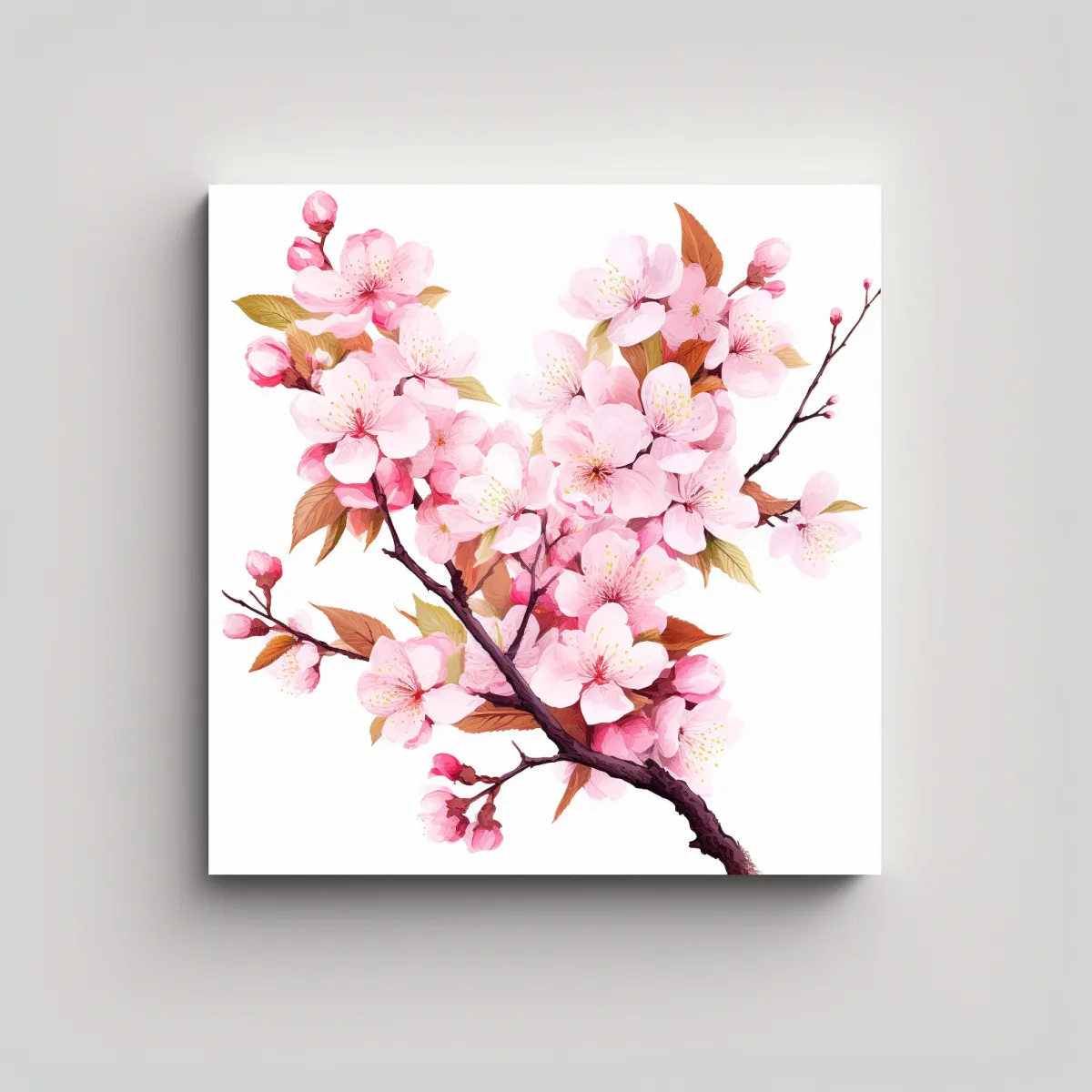 GENERICO - Cuadros Decorativos De Arte Moderno Y Cherry 70x70 Cm