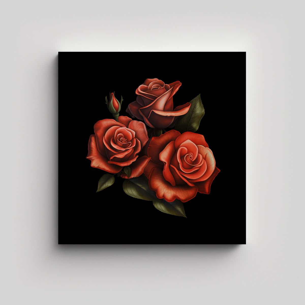 GENERICO - Diseño Clásico Vintage En Canva Con Tatuaje De 90x90 Cm