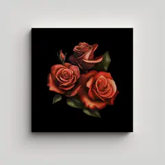 GENERICO - Diseño Clásico Vintage En Canva Con Tatuaje De 40x40 Cm