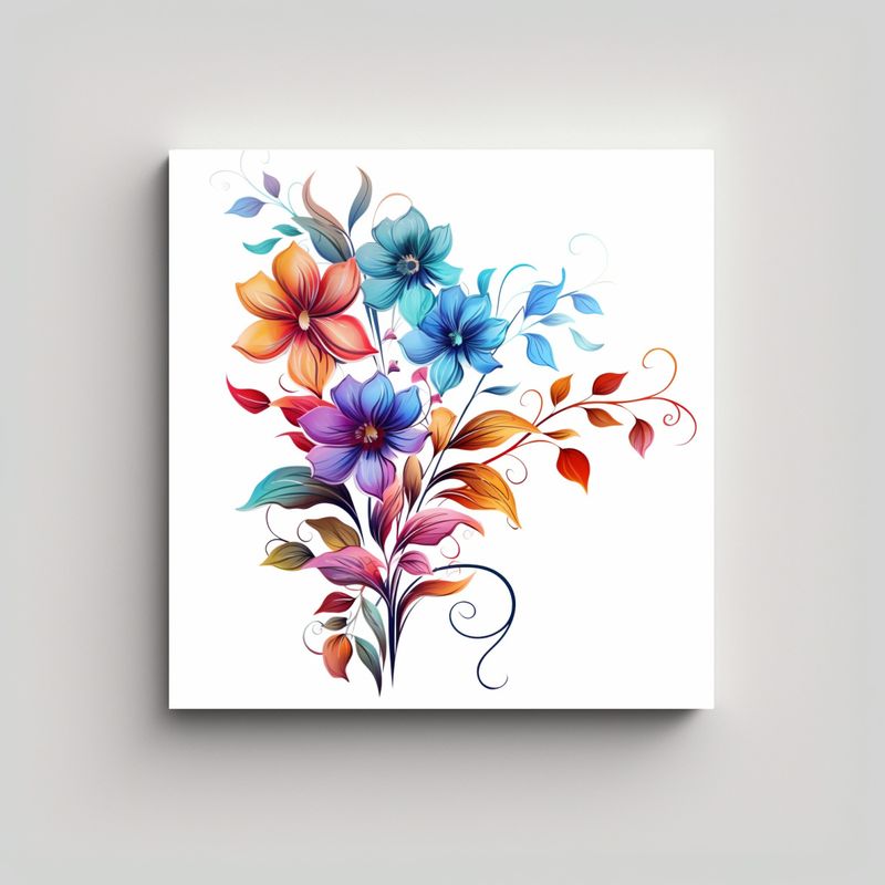 GENERICO - Armonía De Colores: Cuadros Decorativos De 90x90 Cm