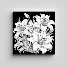 GENERICO - Arte De Pared En Tela Sublimada: Libro De Colores 60x60 Cm