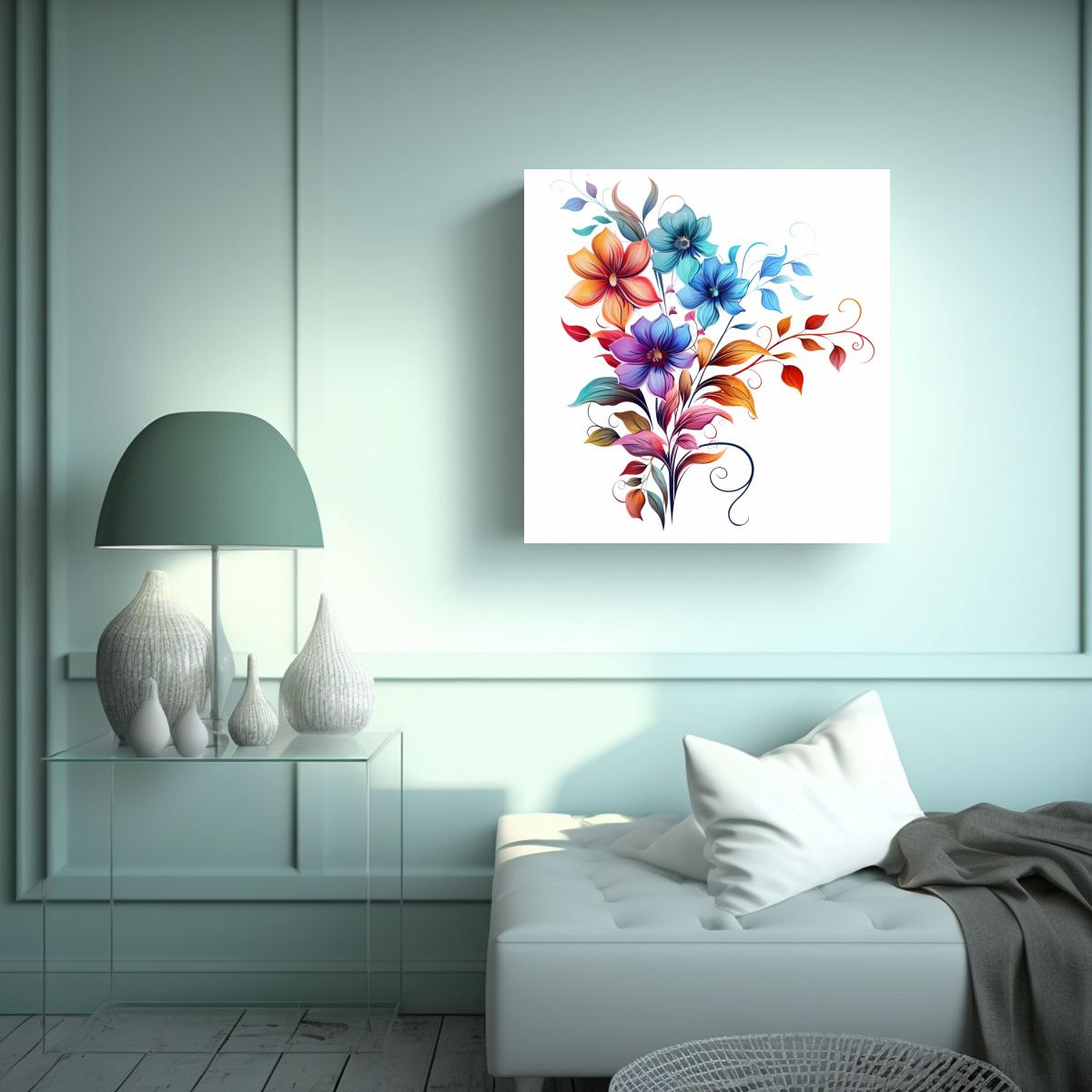 GENERICO - Armonía De Colores: Cuadros Decorativos De 30x30 Cm