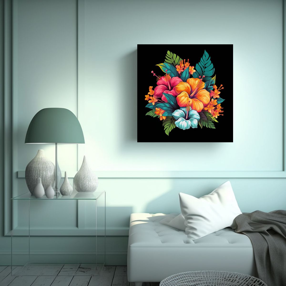 GENERICO - Cuadros Decorativos Canva Estéticos Con Diseño 30x30 Cm