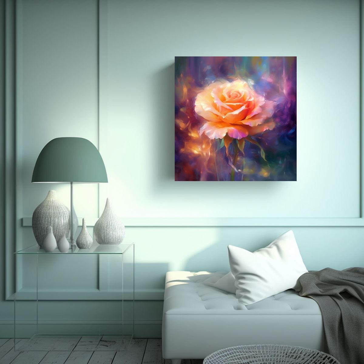 GENERICO - Pintura Decorativa Calma Melodía Tela 90x90 Cm