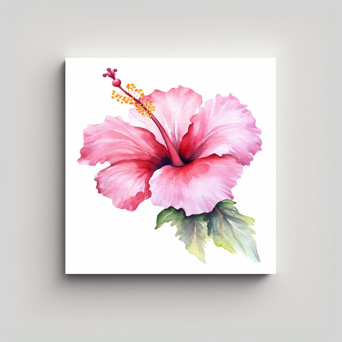 GENERICO - Pintura Decorativa Lienzo Abstracto Flor De 80x80 Cm