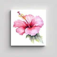 GENERICO - Pintura Decorativa Lienzo Abstracto Flor De 60x60 Cm