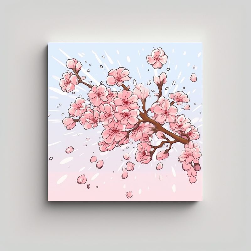 GENERICO - Formación En Arte E Ilustración: Sakura 60x60 Cm