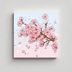 GENERICO - Formación En Arte E Ilustración: Sakura 50x50 Cm