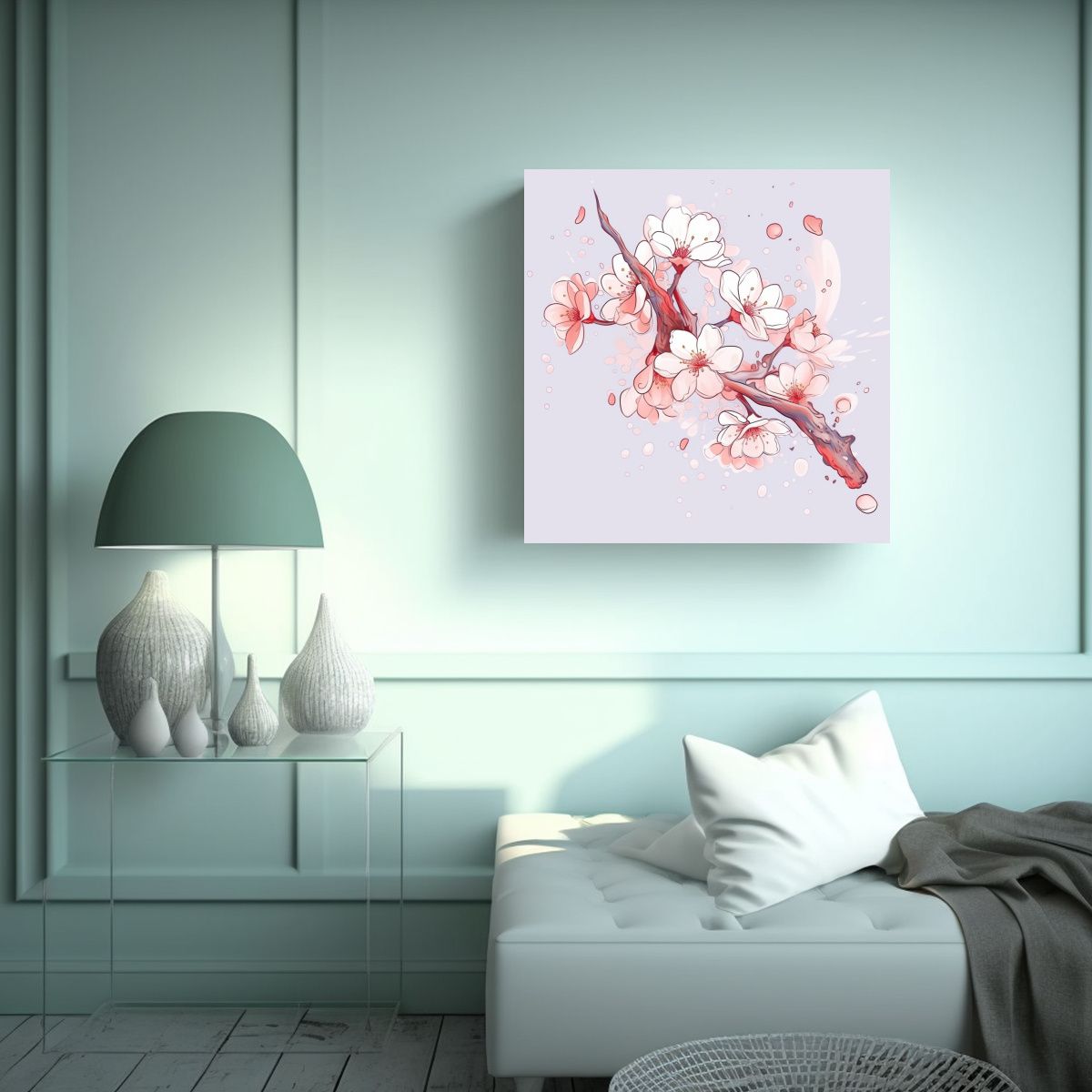GENERICO - Lienzo Decorativo Estilo Anime Con Motivo De 80x80 Cm