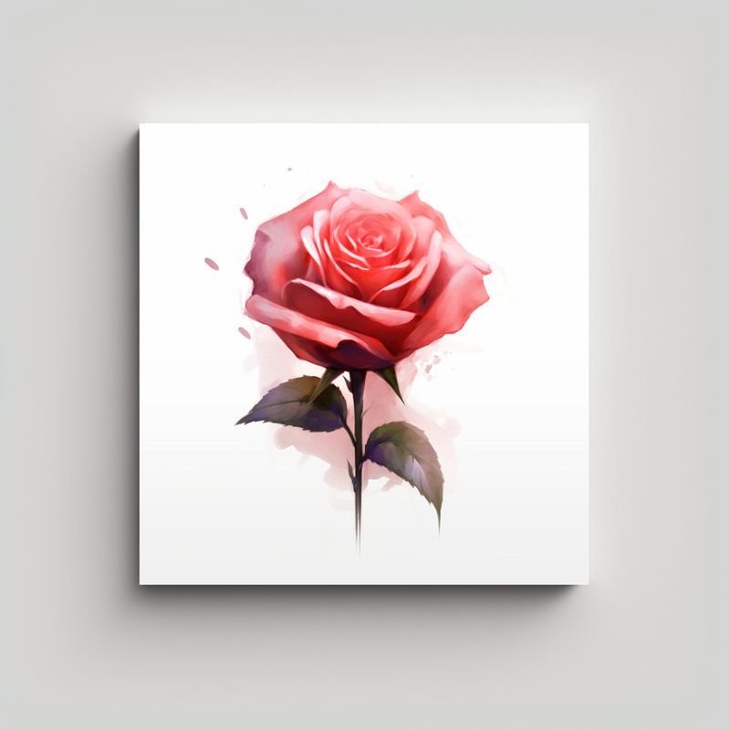 GENERICO - Canva Rosa Suave Pastel Motivo Espectacular 60x60 Cm