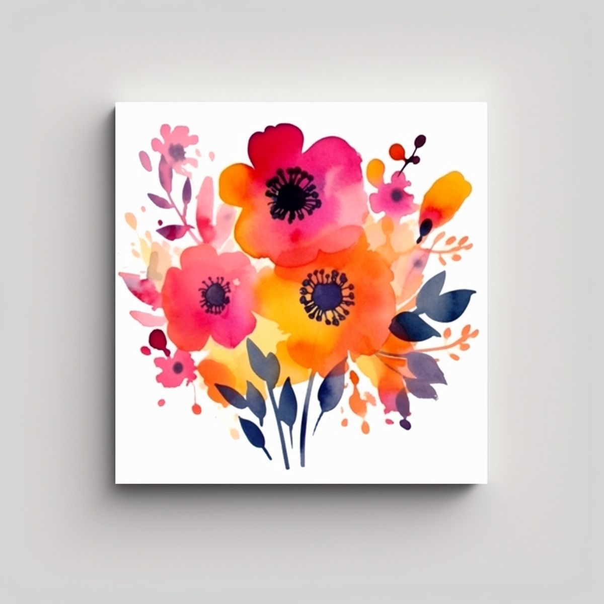 GENERICO - Diseño Impactante Vintage En Acuarela Anvil 90x90 Cm