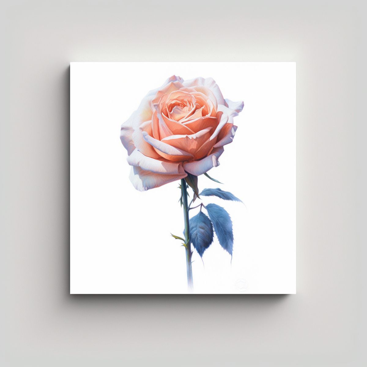 GENERICO - Cuadro Decorativo Spenst Rose: Lienzo De 50x50 Cm